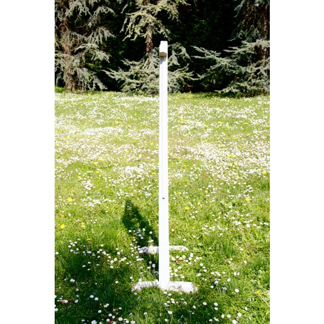 This striking antique abacus from the early 1930s is a rare floor-standing model that beautifully blends educational...