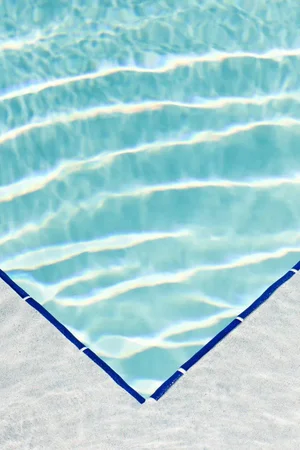 'Pool Detail' Contemporary Swimming Pool Photography Print, Large 30 X 45" Abstract Water Photograph