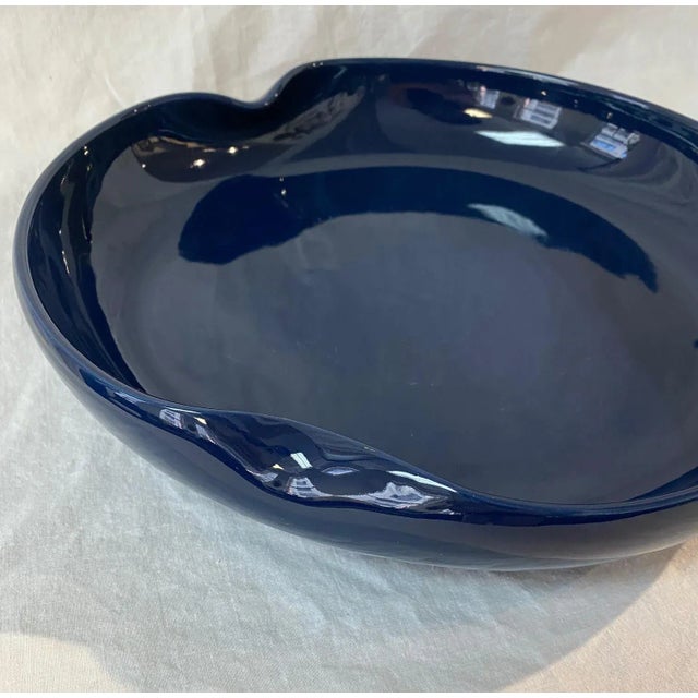 Arts & Crafts 1980s Blue Glazed China Bowl For Sale - Image 3 of 12