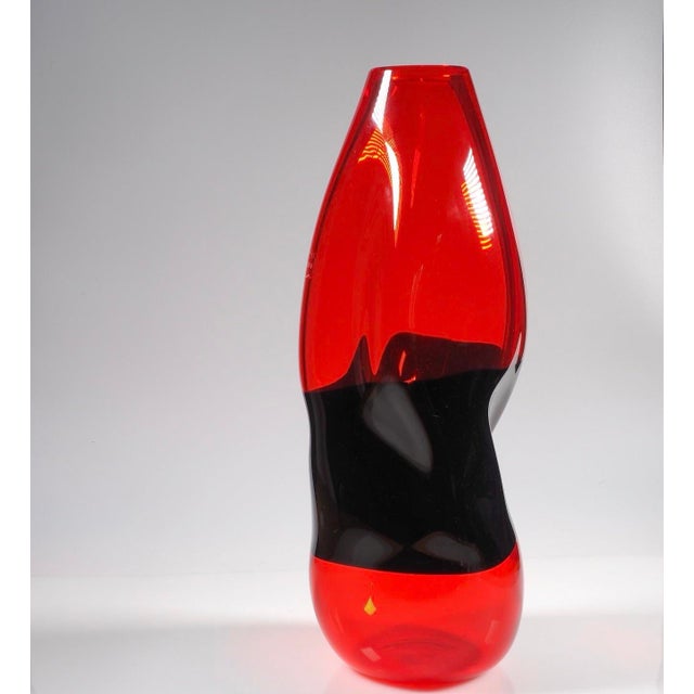 Late 20th Century Large Carlo Nason for v. Nason & C. "Fiapi" Murano Glass Incalmo Vase For Sale - Image 5 of 9
