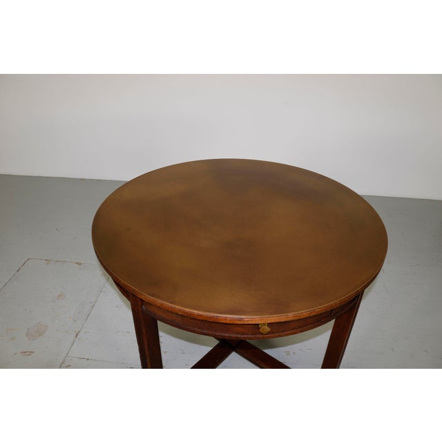Vintage Round Wooden Table, 1920s For Sale - Image 10 of 18