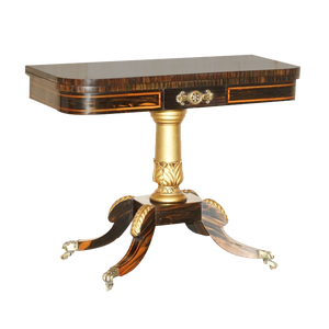 Antique William IV Coromandel Card Table, 1830