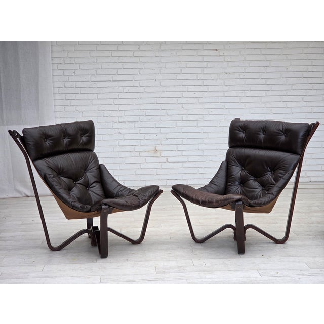Norwegian Viking Lounge Chair by Jim Myrstad, 1970s For Sale - Image 15 of 18