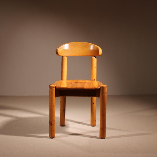 Dining Chairs in Pinewood, Italy, 1980s, Set of 6 For Sale - Image 6 of 13