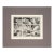 Nine Pane Window - Abstracted Etching in Ink on Paper by Doris Warner For Sale