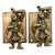 Vintage Indian Brass Dancing Woman Door Handles (Pair) For Sale