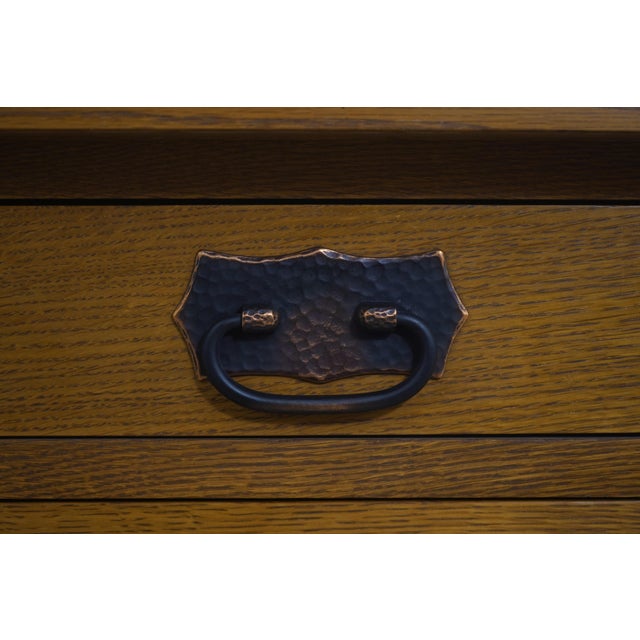 Stickley Arts & Crafts Oak Roycroft Server For Sale - Image 13 of 18
