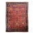 DEEP Coral Watermelon Fine Antique Mahal Aubergine Rug 9 x 12.2 For Sale