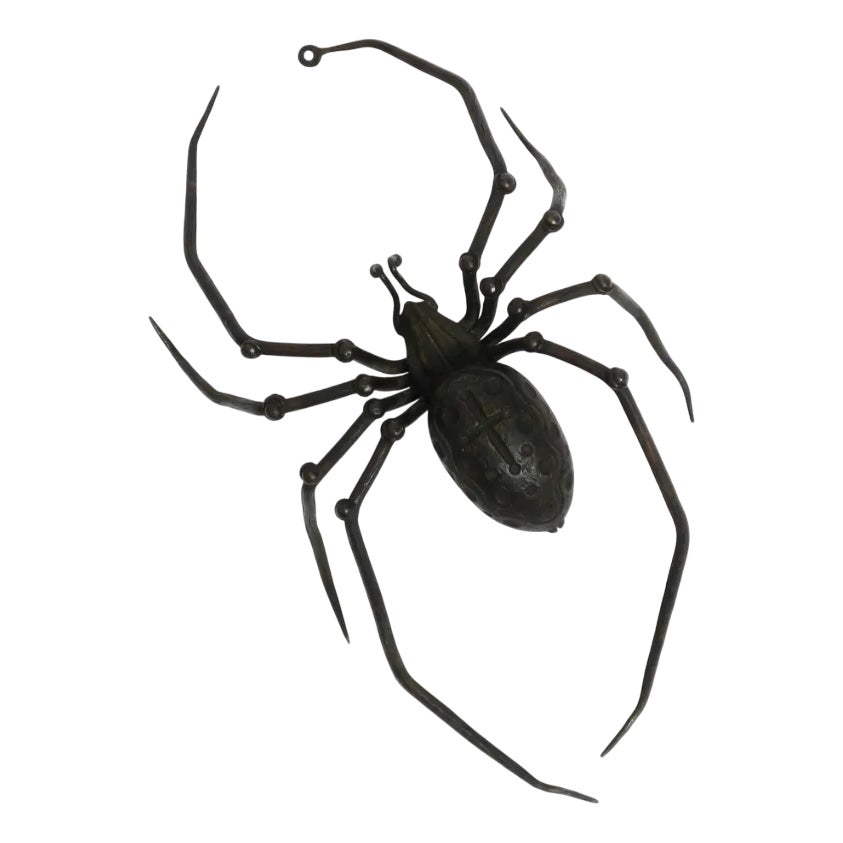 Italian Mid-Century Modern Spider Wall Decoration in Iron, 1950s | Chairish