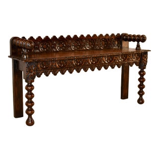 19th Century Oak Window Seat For Sale