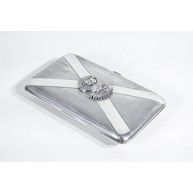 Sterling Silver Cigarette Case, 1918 For Sale - Image 6 of 18