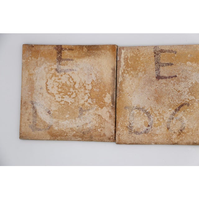 Ceramic 19th Century Set of Four Tiles Depicting a Fortress, Portuguese Baroque For Sale - Image 7 of 10