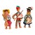 Vintage Hand-Crafted 1950s Mascotes De Maria Helena Felt Folk Doll Trio For Sale