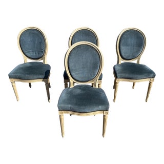 19th Century Louis XVl Dining Chairs - Set of 4 For Sale