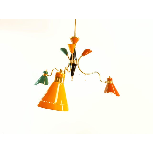 Pendant with Adjustable Multicolor Domes For Sale - Image 15 of 18