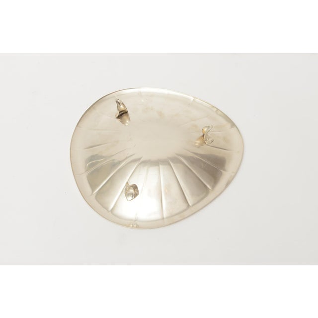 Mid Century Modern Silver- Plate Footed Bowl, Germany, 1950's For Sale - Image 10 of 10