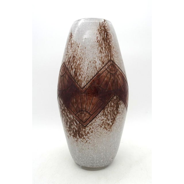Art Deco Acid Etched Cameo Art Glass Vase from Legras, 1920s, in Very Good conditions. Designed 1920 to 1949 This piece...