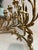 Metal 19th-Century Style Gilt Wrought Iron Floral Candelabra Candle Holders – Pair For Sale - Image 7 of 9