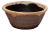 Chinese Brown Glazed Water Basin, C. 1890 For Sale