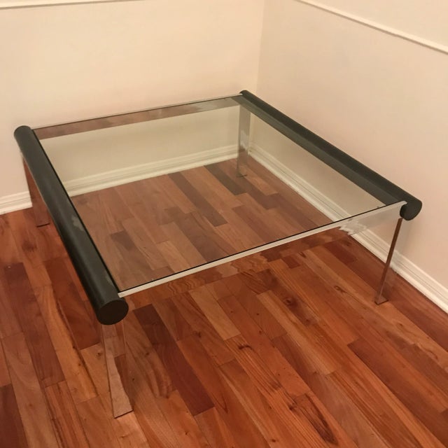 1970s Baughman-Founders Style Chrome Coffee Table For Sale In Los Angeles - Image 6 of 11