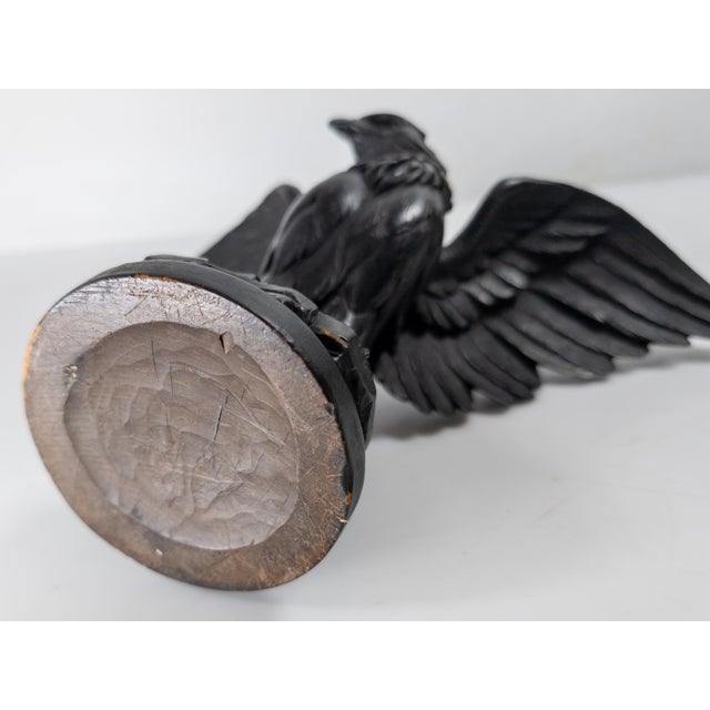 19th Century German or Swiss Black Forest Carved Eagle Bird of Prey For Sale - Image 12 of 12