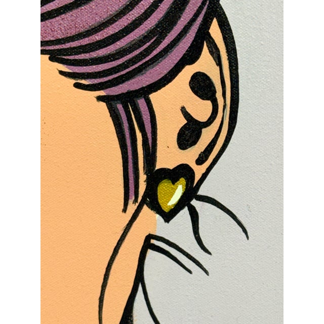 Mark N. Crislip "Raving Democrat" Original Pop Art Painting For Sale - Image 9 of 12