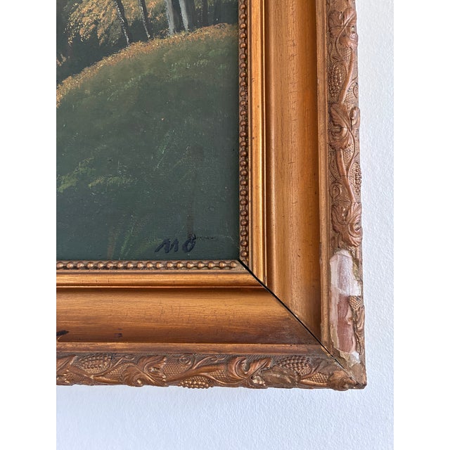 Vintage Original Coastal Landscape Oil Painting, Signed Seaside Art For Sale - Image 6 of 11