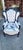 1990s Gothic Raven Crow White Velvet and Embroidery Armchair For Sale - Image 4 of 5
