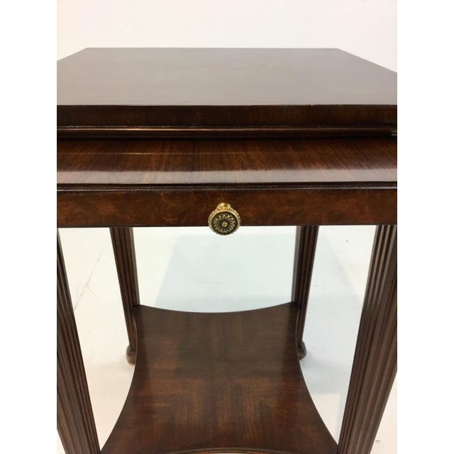 Henredon Brown O. Manor Square Lamp Table Chairish