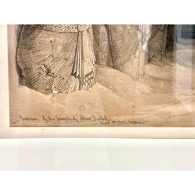 Sand “Interior of the Temple of Abu Simbel, November 9th, 1836, Nubia” by David Roberts For Sale - Image 8 of 10