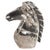 Magnificent Hand Carved Rock Crystal Horse Head from the heart of Brazil, standing at a majestic 8 inches in height....