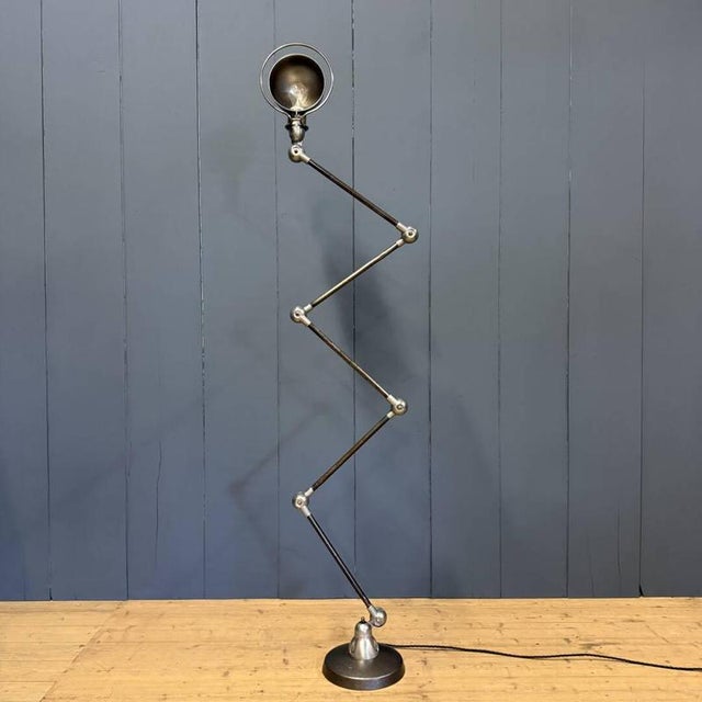 Five-Arm Floor Lamp with Blue Brand Plate from Jieldé, 1950s For Sale - Image 6 of 18