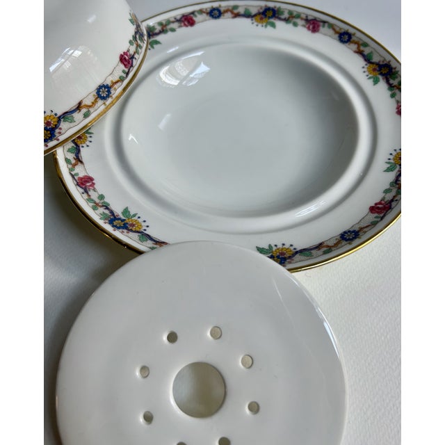 Vintage Limoges Covered Porcelain Butter - Cheese Dish For Sale - Image 10 of 17