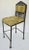 Metal 1900's Iron Filagree Desk Dressing Table with Marble Top and Matching Chair - 2 Pieces For Sale - Image 7 of 9