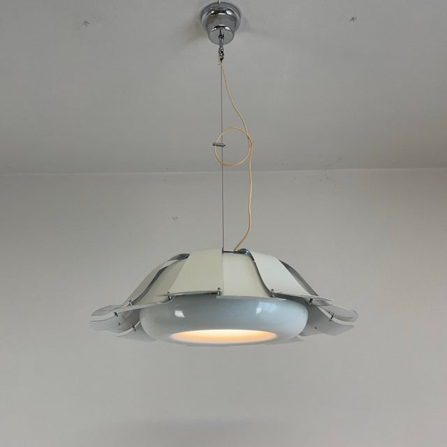 1970s White Pendant Lamp from Tronconi, Italy, 1970s For Sale - Image 5 of 18