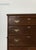 English Georgian period oak campaign chest-on-chest, 18th century, stacking in two parts, having four drawers with batwing...