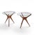 Mid-Century Modern Vladimir Kagan for Dreyfuss Mid Century Walnut Tri-Symmetric Sculptural Side Tables - Pair For Sale - Image 3 of 11