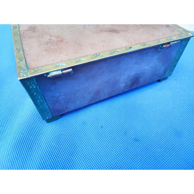 Pre-War Heraldic Box in Copper, 1890s For Sale - Image 6 of 10