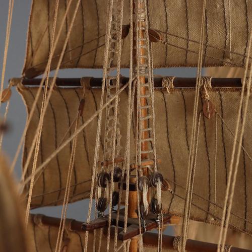 Wooden Sailing Ship Model For Sale - Image 10 of 13