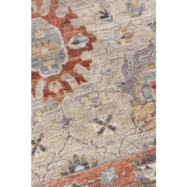Traditional Rugs Evie Hand Knotted Wool Gray & Multi - 10'x14' For Sale - Image 3 of 9