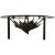 Brutalist Torch‑Cut Sunburst Coffee Table Mid-Century Modern Silas Seandel Style For Sale
