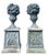 Plastic Large Classical Outdoor Ornate Faux Floral Garden Urn Statues With Attached Pedestal Base Sculptures - A Pair For Sale - Image 7 of 13