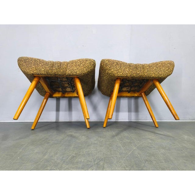 Mid-Century Modern Czech Stools, 1960s, Set of 2 For Sale - Image 10 of 11