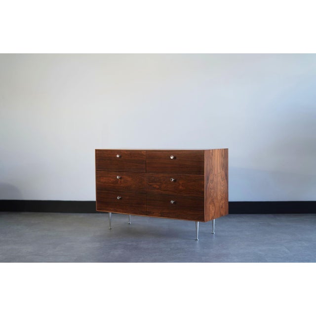 Mid-Century Modern Rosewood Thin Edge Dresser by George Nelson for Herman Miller, C. 1950s For Sale - Image 3 of 7
