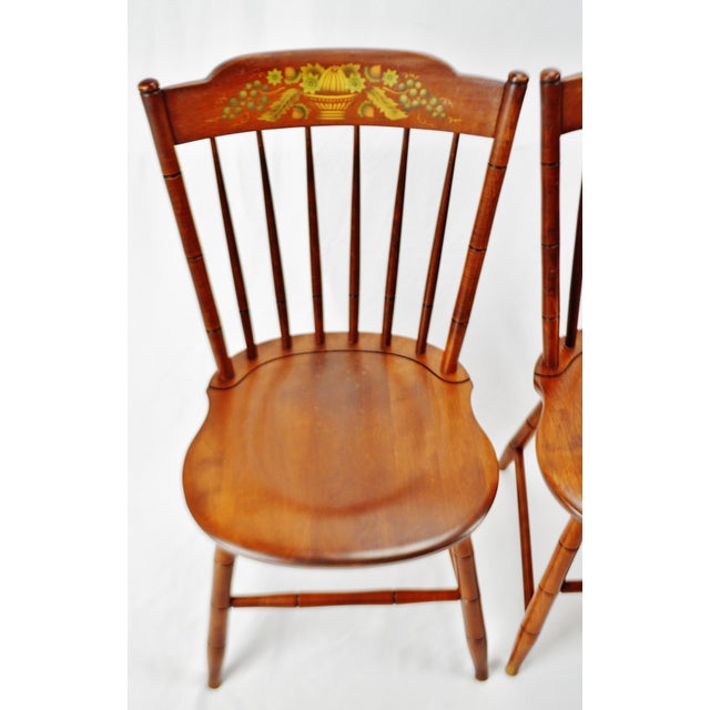 Vintage Hitchcock Harvest Maple Side Chairs a Pair Chairish
