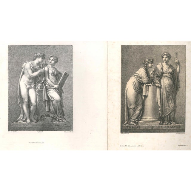 Apollon et les Muses - Original Lithograph after Prud'hon by J. Boilly 1851 For Sale