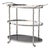 Modern Nickel Plated Faux Bois Bar Cart For Sale