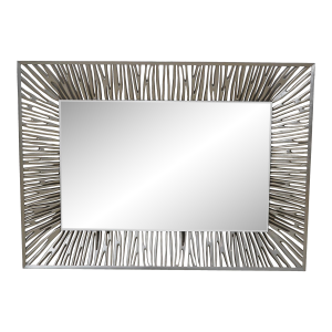 Christopher Guy Large Silver Leaf Modern Rectangular Mirror