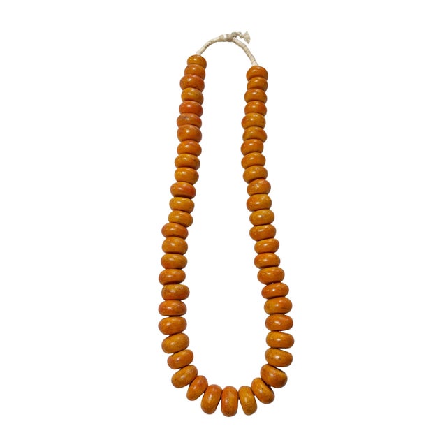 Vintage 50 Phenolic resin beads, also known as "African Amber." Phenolic resin is a man-made plastic similar to...
