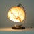French Walnut, Chrome & Opaline Glass Table Lamp, 1930s For Sale - Image 4 of 14